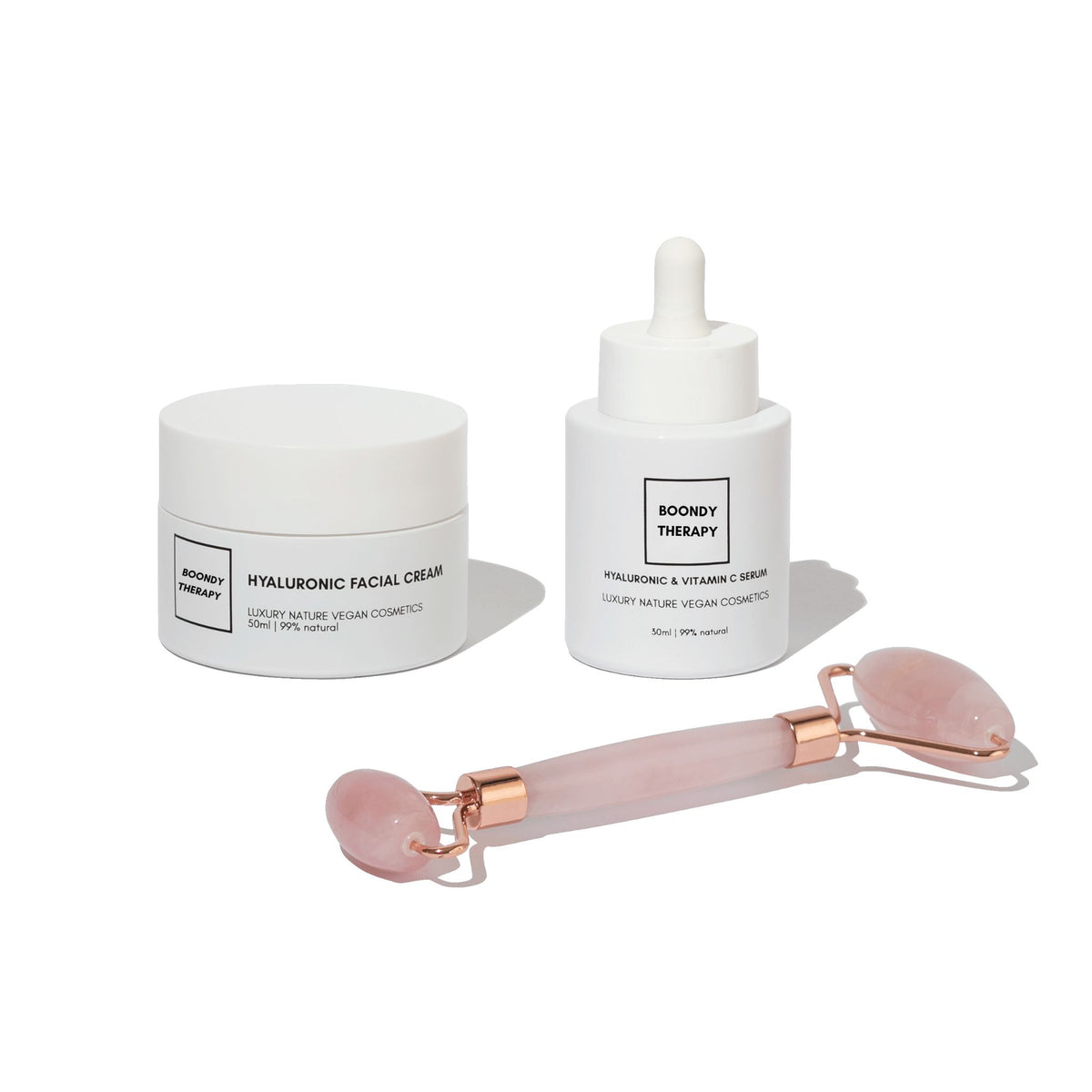 SERUM & CREAM & FACIAL ROLLER PACK